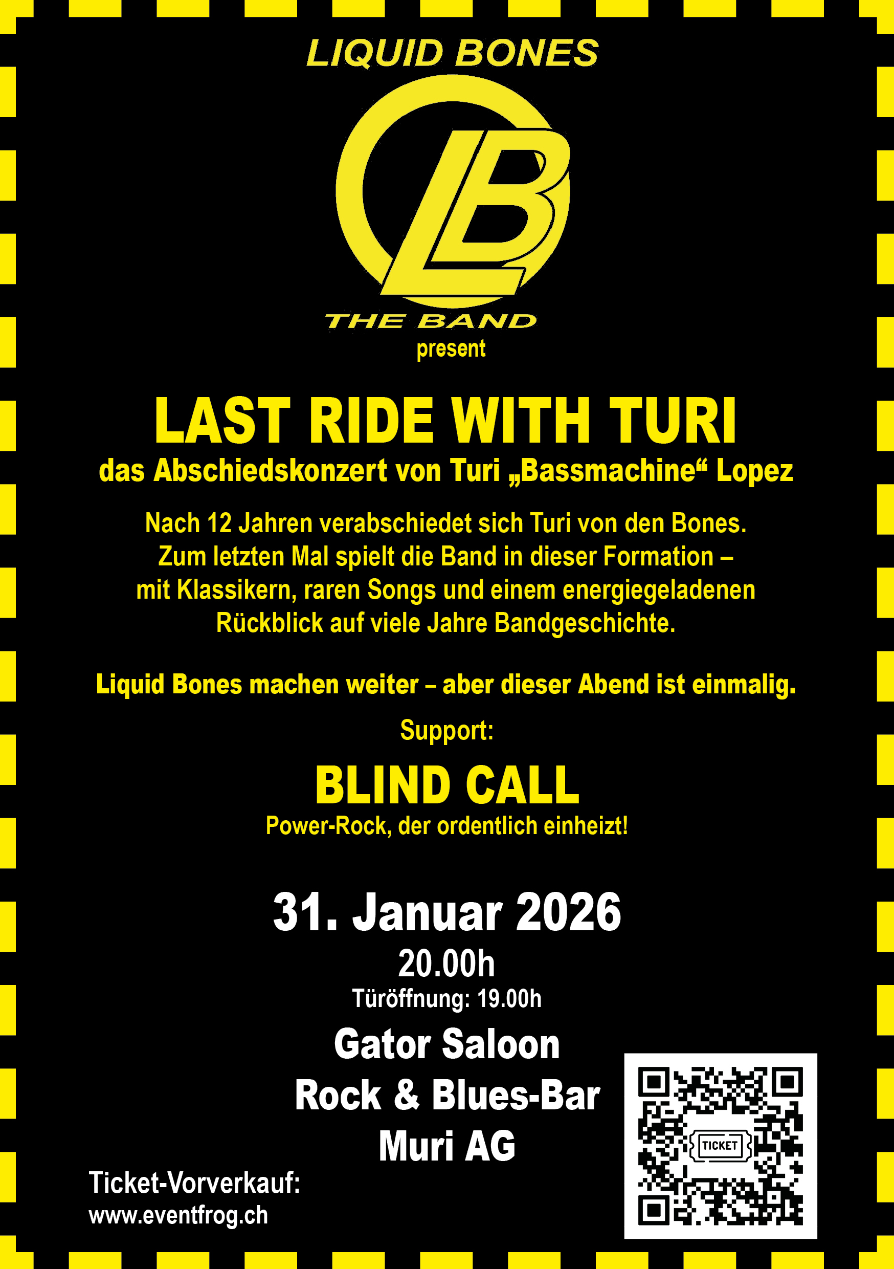 Liquid-Bones: the last ride with Turi - Abschiedskonzert von Turi 